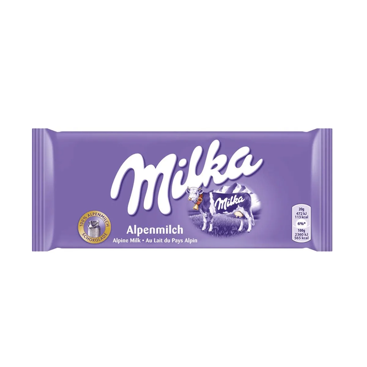 Milka Alpine Milk chocolate tablets